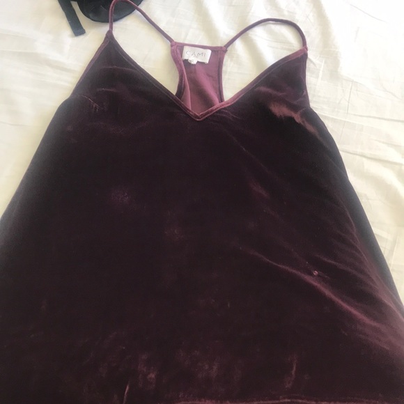 CAMI NYC Tops - Beautiful wine colored cami in velvet CAMi NYC
